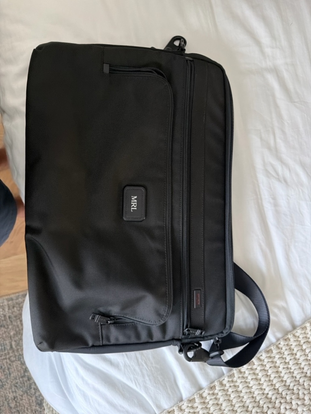 Black Men's Business Messenger Bag